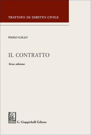 Il contratto - Paolo Gallo - Libro Giappichelli 2025 | Libraccio.it