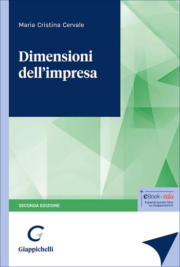 Dimensioni dell'impresa - Maria Cristina Cervale - Libro Giappichelli 2025 | Libraccio.it