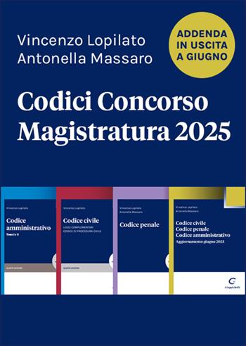 Codici Concorso Magistratura 2025 - Vincenzo Lopilato, Antonella Massaro - Libro Giappichelli 2025 | Libraccio.it