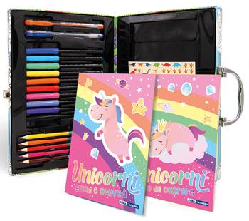 Unicorni. La mia valigetta creativa. Ediz. a colori. Con 5 matite colorate a doppia punta. Con 10 pennarelli. Con 2 penne in gel. Con 100 Adesivi  - Libro ABraCadabra 2022, Primi incontri | Libraccio.it