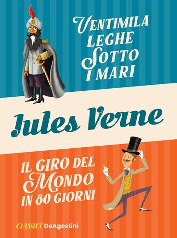 Ventimila leghe sotto i mari-Il giro del mondo in 80 giorni - Jules Verne - Libro De Agostini 2022, Classici | Libraccio.it