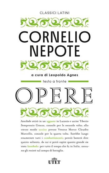 Opere - Cornelio Nepote - Libro UTET 2023, Classici latini | Libraccio.it