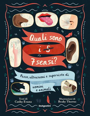 Quali sono i 5-7 sensi? Puzze, ultrasuoni e superviste di uomini e animali - Cathy Evans - Libro De Agostini 2024 | Libraccio.it