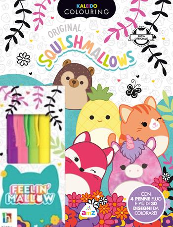 Squishmallows. Caleido colouring. Ediz. illustrata. Con 4 pennarelli  - Libro AMZ 2025, Sticker e coloring | Libraccio.it
