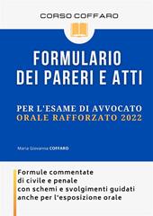 Formulario dei pareri e atti per l'esame di avvocato 2020. Formule commentate di civile e penale con schemi e svolgimenti guidati