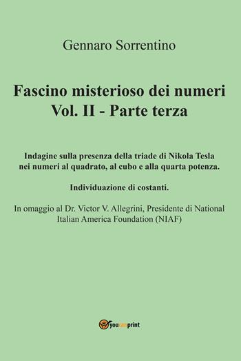 Fascino misterioso dei numeri. Vol. 2: Parte terza. - Gennaro Sorrentino - Libro Youcanprint 2022 | Libraccio.it