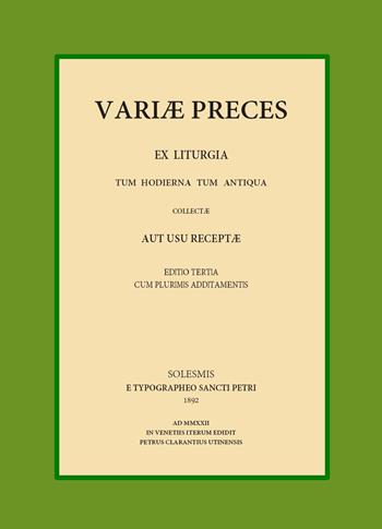 Variae preces - Pietro Chiaranz - Libro Youcanprint 2023 | Libraccio.it