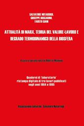 Attualità di Marx, teoria del valore-lavoro e degrado termodinamico della biosfera