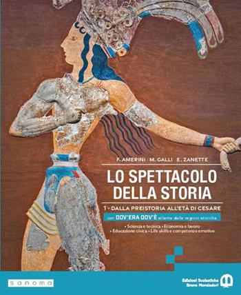 Lo spettacolo della storia. Con Dov'era dov'è. Per gli Ist. tecnici e professionali. Vol. 1 - Franco Amerini, Massimiliano Galli, Emilio Zanette - Libro Edizioni Scolastiche Bruno Mondadori 2026 | Libraccio.it