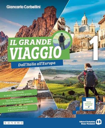 Il grande viaggio NIN. Ediz. Verde. Con Atlante operativo. Per la Scuola media. Vol. 1: In Italia e in Europa - Giancarlo Corbellini - Libro Edizioni Scolastiche Bruno Mondadori 2026 | Libraccio.it