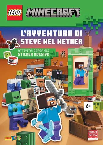 L'avventura di Steve nel Nether. Lego minecraft. Ediz. a colori. Con minifigure di Steve. Con Adesivi  - Libro Panini Comics 2025, Panini kids | Libraccio.it
