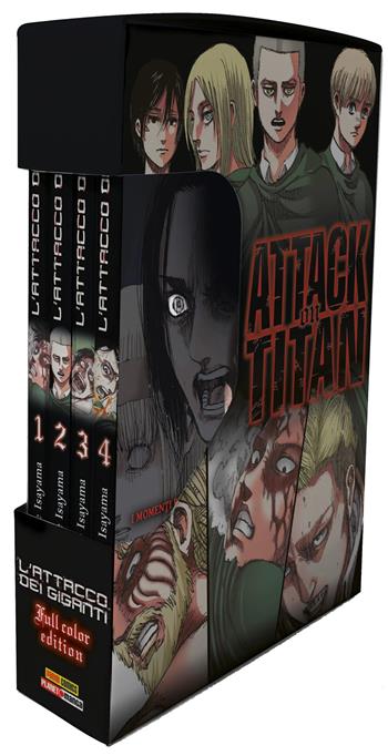 L'attacco dei giganti. Full color edition. Cofanetto. Vol. 1-4 - Hajime Isayama - Libro Panini Comics 2025, Planet manga | Libraccio.it