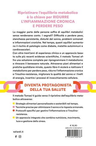 La rivoluzione del metabolismo. Il protocollo metabolico contro infiammazione e insulino-resistenza per prevenire le malattie, rallentare l’invecchiamento e perdere peso - Cristina Tomasi - Libro Vallardi A. 2025 | Libraccio.it