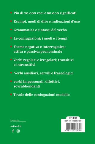 Italiano. Dizionario e verbi  - Libro Vallardi A. 2024 | Libraccio.it
