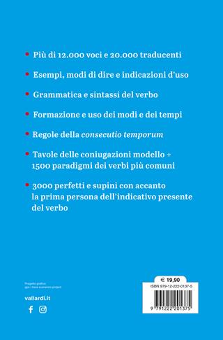 Latino. Dizionario e verbi  - Libro Vallardi A. 2024 | Libraccio.it