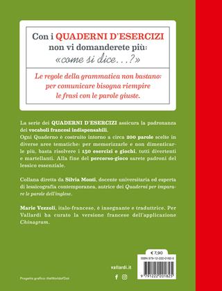 Quaderno d'esercizi per imparare le parole del francese. Vol. 2 - Marie Vezzoli - Libro Vallardi A. 2024 | Libraccio.it