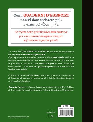 Quaderno d'esercizi per imparare le parole del tedesco. Vol. 2 - Annette Seimer - Libro Vallardi A. 2024 | Libraccio.it