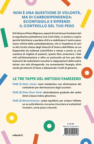 Fame zero. Perdi peso e sconfiggi per sempre la dipendenza da zuccheri. Il metodo scientifico in 3 tappe per dimagrire, aumentare l'energia, eliminare gli attacchi di fame e abbassare i livelli di glicemia - Erik Gozzo, Pietro Mignano - Libro Vallardi A. 2025 | Libraccio.it