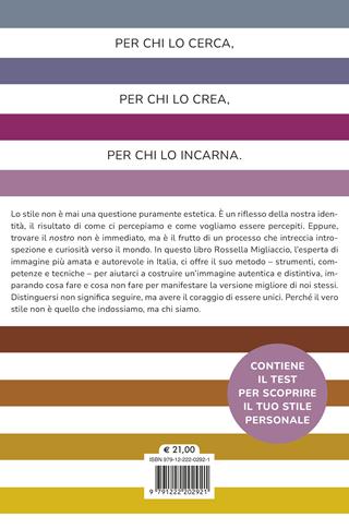 Il libro dello stile. Il metodo personalizzato per scoprire quello che ti rappresenta, ti valorizza e ti rende felice - Rossella Migliaccio - Libro Vallardi A. 2025 | Libraccio.it