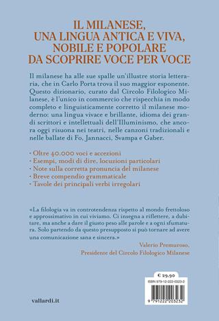 Dizionario milanese  - Libro Vallardi A. 2025, Dizionari altri | Libraccio.it