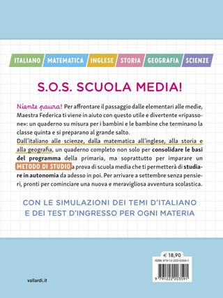 Pronti per le medie? Ripassa tutte le materie, scopri il tuo metodo di studio e affronta la scuola senza paura - Maestra Federica - Libro Vallardi A. 2026 | Libraccio.it