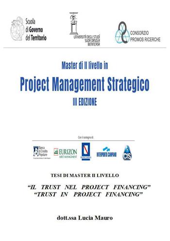 Il trust nel project financing - Lucia Mauro - Libro Youcanprint 2024 | Libraccio.it
