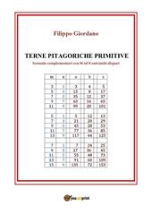 Terne pitagoriche primitive. Formule complementari con M ed N entrambi dispari