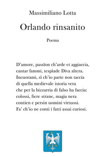 Orlando rinsanito - Massimiliano Lotta - Libro Youcanprint 2024 | Libraccio.it
