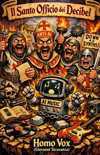 Il Sacro Officio del Decibel. Saggio anti anti-AI * Progetto Homo Vox, musica in narrativa - Giovanni Sicuranza - Libro ilmiolibro self publishing 2026, La community di ilmiolibro.it | Libraccio.it