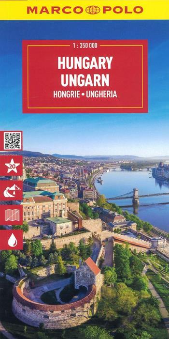 Ungheria 1:350.000  - Libro Marco Polo 2025, Carte stradali Marco Polo | Libraccio.it