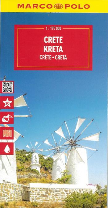 Creta 1:1750.000  - Libro Marco Polo 2025, Carte stradali Marco Polo | Libraccio.it