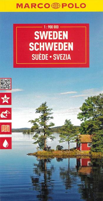 Svezia 1:900.000  - Libro Marco Polo 2026, Carte stradali Marco Polo | Libraccio.it
