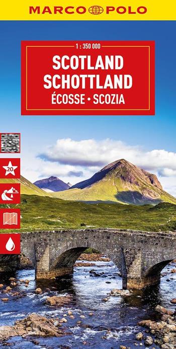 Scozia 1:350.000. Ediz. multilingue  - Libro Marco Polo 2026, Carte stradali Marco Polo | Libraccio.it