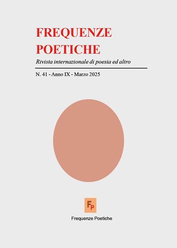 Frequenze poetiche. Rivista internazionale di poesia ed altro. Vol. 41 - Giorgio Moio - Libro Youcanprint 2025 | Libraccio.it