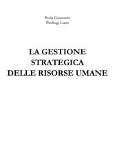 La gestione strategica delle risorse umane