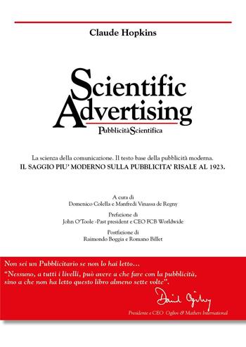 Scientific advertising-pubblicità scientifica. Ediz. bilingue - Manfredi Vinassa de Regny - Libro Youcanprint 2025 | Libraccio.it