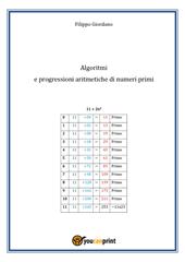 Algoritmi e progressioni aritmetiche di numeri primi