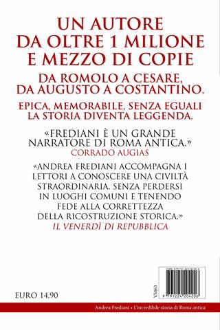 L''incredibile storia di Roma antica - Andrea Frediani - Libro Newton Compton Editori 2026, I volti della storia | Libraccio.it