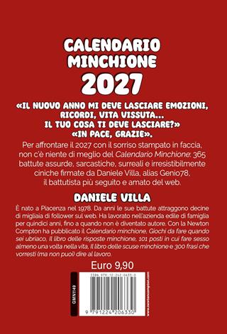 Calendario minchione 2027 - Daniele Villa - Libro Newton Compton Editori 2026, Grandi manuali Newton | Libraccio.it