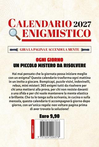 Calendario enigmistico 2027 - Iacopo Cellini - Libro Newton Compton Editori 2026, Grandi manuali Newton | Libraccio.it