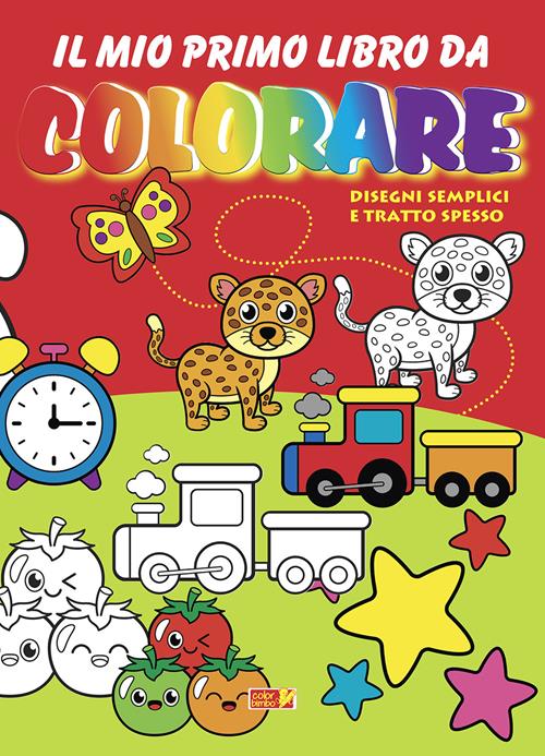 Colora e impara. Libro prescolare da colorare per bambini 3-6 anni.  Lettere, animali, frutti, numeri da 1 a 10, alfabeto, prescrittura,  prelettura.