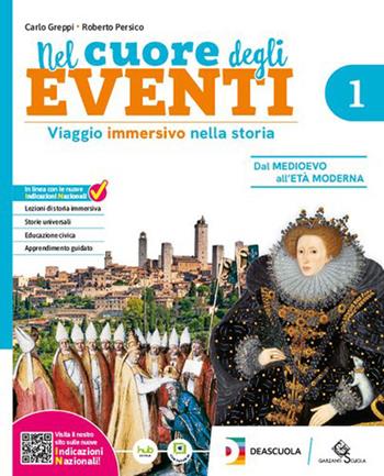 Nel cuore degli eventi. Viaggio immersivo nella Storia. Per la Scuola media. Vol. 2 - Carlo Greppi, Roberto Persico - Libro Garzanti Scuola 2026 | Libraccio.it