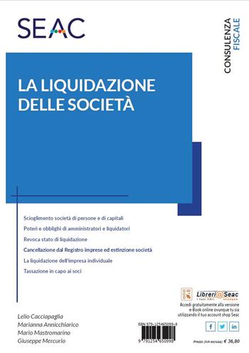 La liquidazione delle società  - Libro Seac 2022 | Libraccio.it