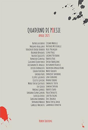 Quaderno di poesie. Aprile 2023  - Libro Robin 2023 | Libraccio.it