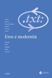 Critica del testo (2022). Vol. 3: Eros e modernità. Ediz. italiana e francese
