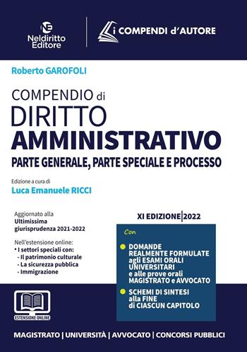 Compendio di diritto amministrativo  - Libro Neldiritto Editore 2022 | Libraccio.it