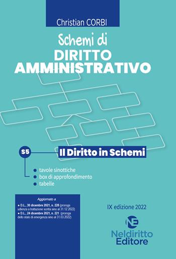Schemi di diritto amministrativo. Nuova ediz. - Christian Corbi - Libro Neldiritto Editore 2022 | Libraccio.it