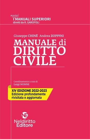Manuale di diritto civile - Giuseppe Chiné, Andrea Zoppini - Libro Neldiritto Editore 2021, I  nuovi manuali superiori | Libraccio.it