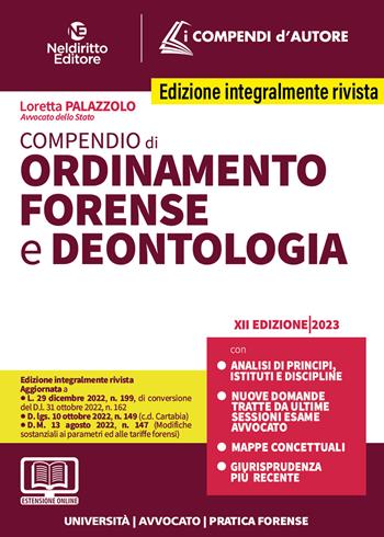 Compendio di ordinamento forense e deontologia - Federica Gaia Corbetta - Libro Neldiritto Editore 2023 | Libraccio.it