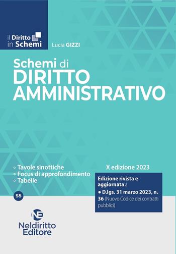 Schemi di diritto amministrativo 2023 - Lucia Gizzi - Libro Neldiritto Editore 2023, Il diritto in schemi | Libraccio.it